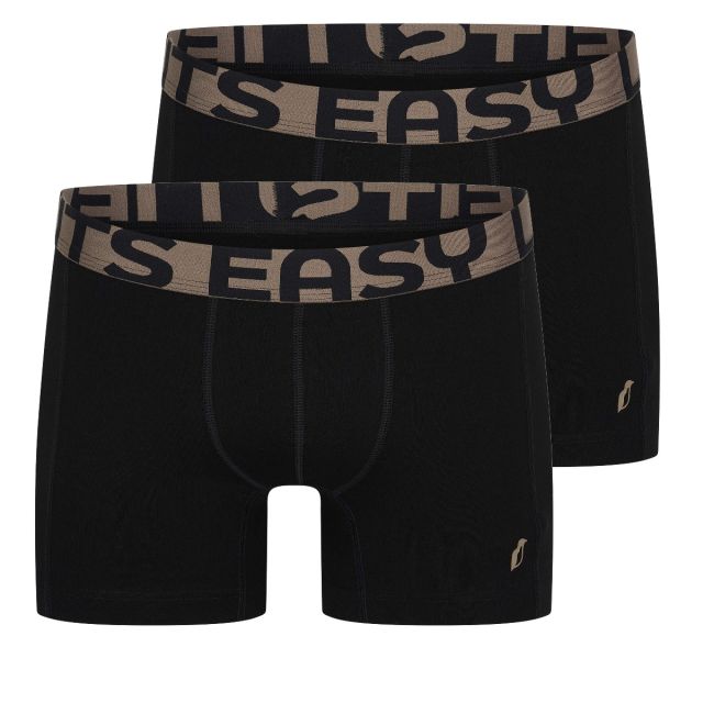 Alca 2-Pack Heren Boxershort Zwart