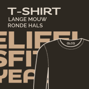 TShirt lange mouw rond zwart NL
